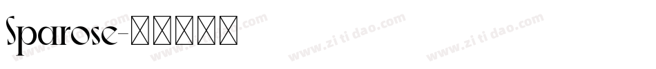 Sparose字体转换