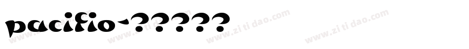 pacifio字体转换