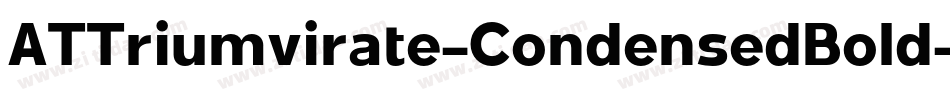 ATTriumvirate-CondensedBold字体转换