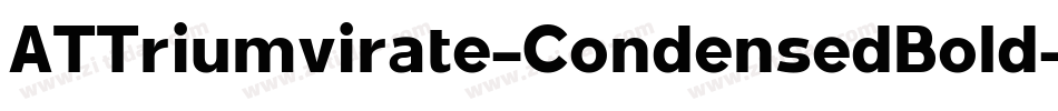 ATTriumvirate-CondensedBold字体转换