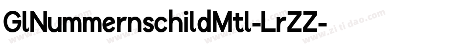 GlNummernschildMtl-LrZZ字体转换