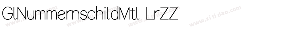 GlNummernschildMtl-LrZZ字体转换