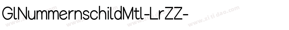 GlNummernschildMtl-LrZZ字体转换