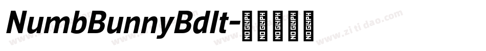 NumbBunnyBdIt字体转换