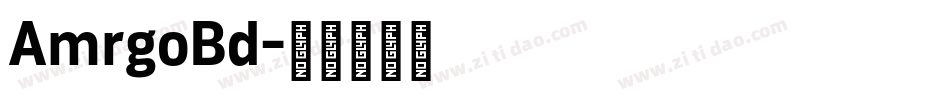 AmrgoBd字体转换