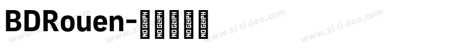 BDRouen字体转换