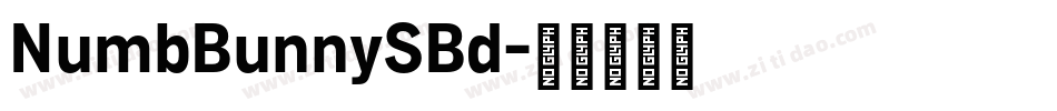 NumbBunnySBd字体转换