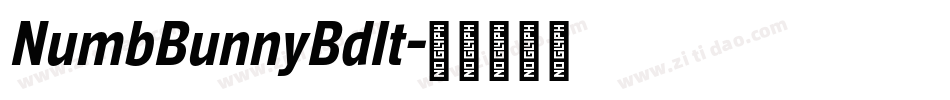 NumbBunnyBdIt字体转换
