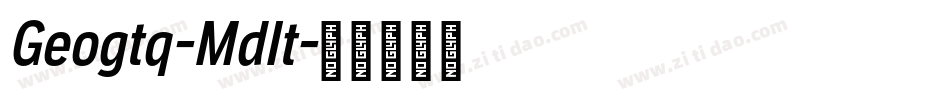Geogtq-MdIt字体转换