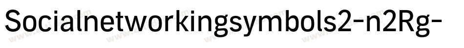 Socialnetworkingsymbols2-n2Rg字体转换