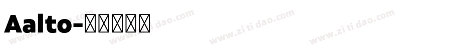 Aalto字体转换