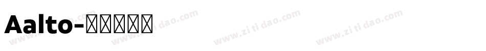 Aalto字体转换