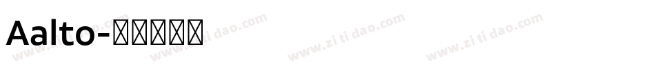 Aalto字体转换