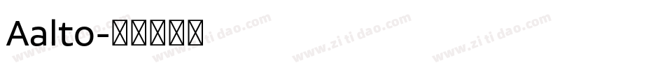 Aalto字体转换