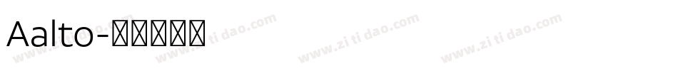 Aalto字体转换