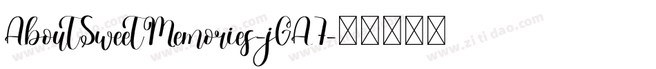 AboutSweetMemories-jGA7字体转换