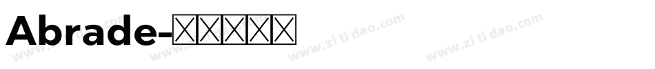 Abrade字体转换