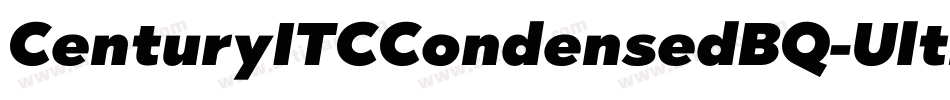 CenturyITCCondensedBQ-UltraItalic字体转换