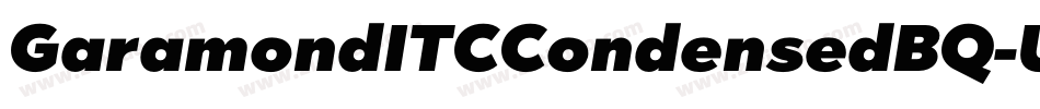 GaramondITCCondensedBQ-UltraItalic字体转换