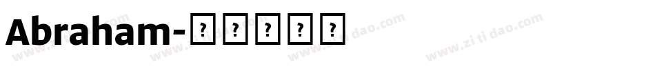 Abraham字体转换