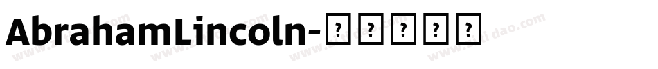AbrahamLincoln字体转换