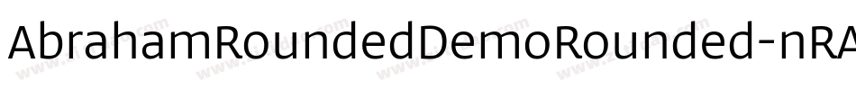 AbrahamRoundedDemoRounded-nRApP字体转换