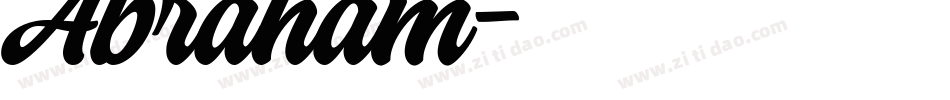 Abraham字体转换