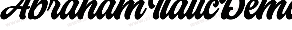 AbrahamItalicDemoItalic-51yMG字体转换