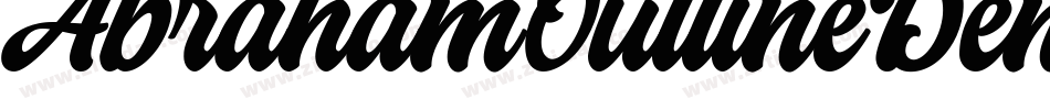 AbrahamOutlineDemoOutline-ywYMM字体转换