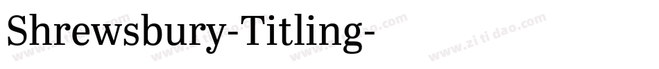 Shrewsbury-Titling字体转换