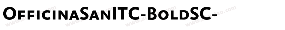 OfficinaSanITC-BoldSC字体转换