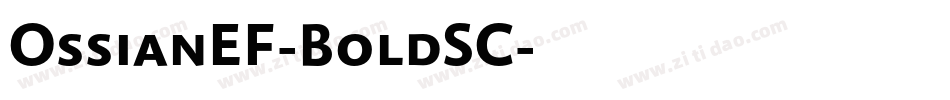 OssianEF-BoldSC字体转换