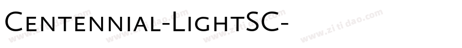 Centennial-LightSC字体转换