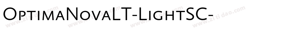 OptimaNovaLT-LightSC字体转换
