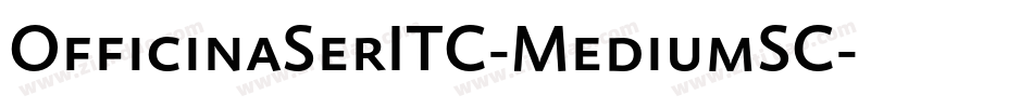 OfficinaSerITC-MediumSC字体转换