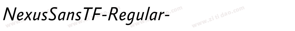 NexusSansTF-Regular字体转换