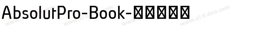 AbsolutPro-Book字体转换