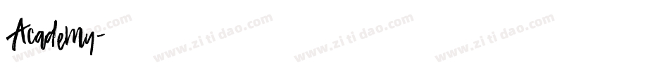 Academy字体转换