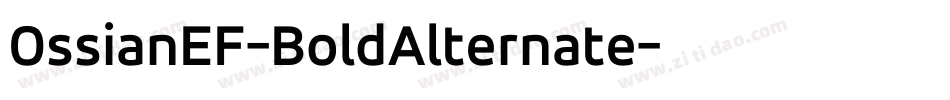 OssianEF-BoldAlternate字体转换