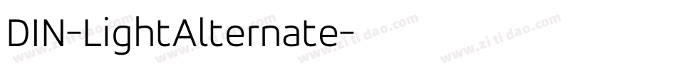 DIN-LightAlternate字体转换