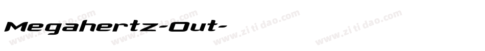 Megahertz-Out字体转换