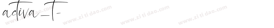 activa_t字体转换