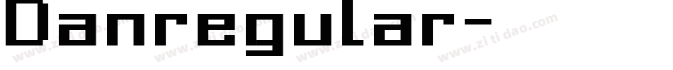 Danregular字体转换