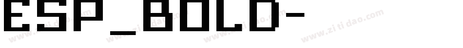 ESP_BOLD字体转换