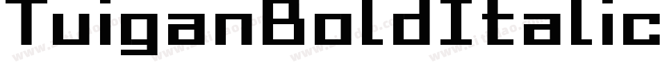 TuiganBoldItalic-vGG9字体转换