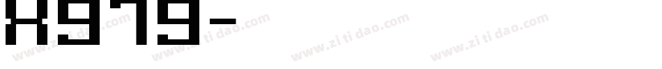 X979字体转换