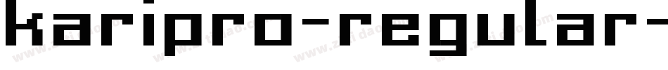 karipro-regular字体转换