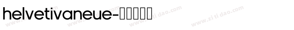 HelvetivaNeue字体转换