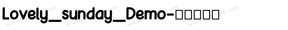 Lovely_sunday_Demo字体转换