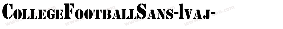 CollegeFootballSans-1vaj字体转换